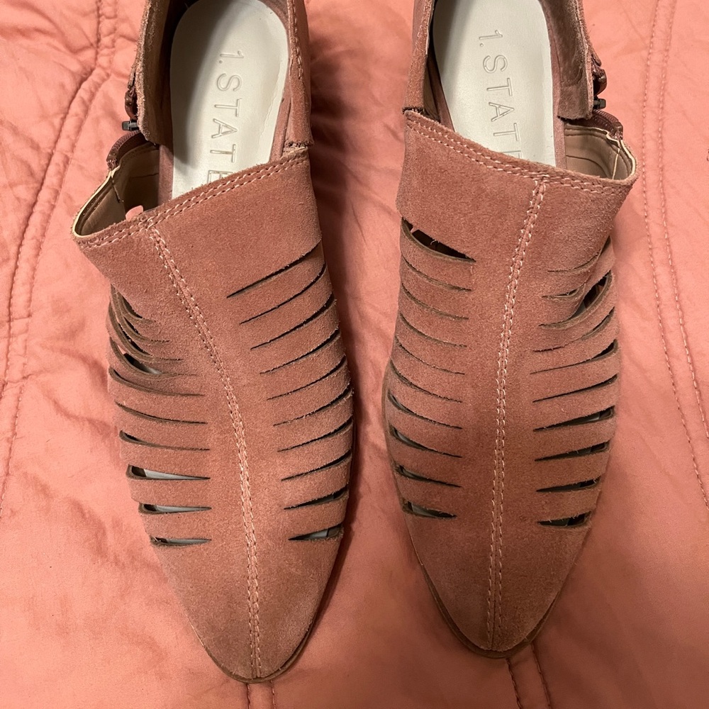 Blush Suede Bootie
